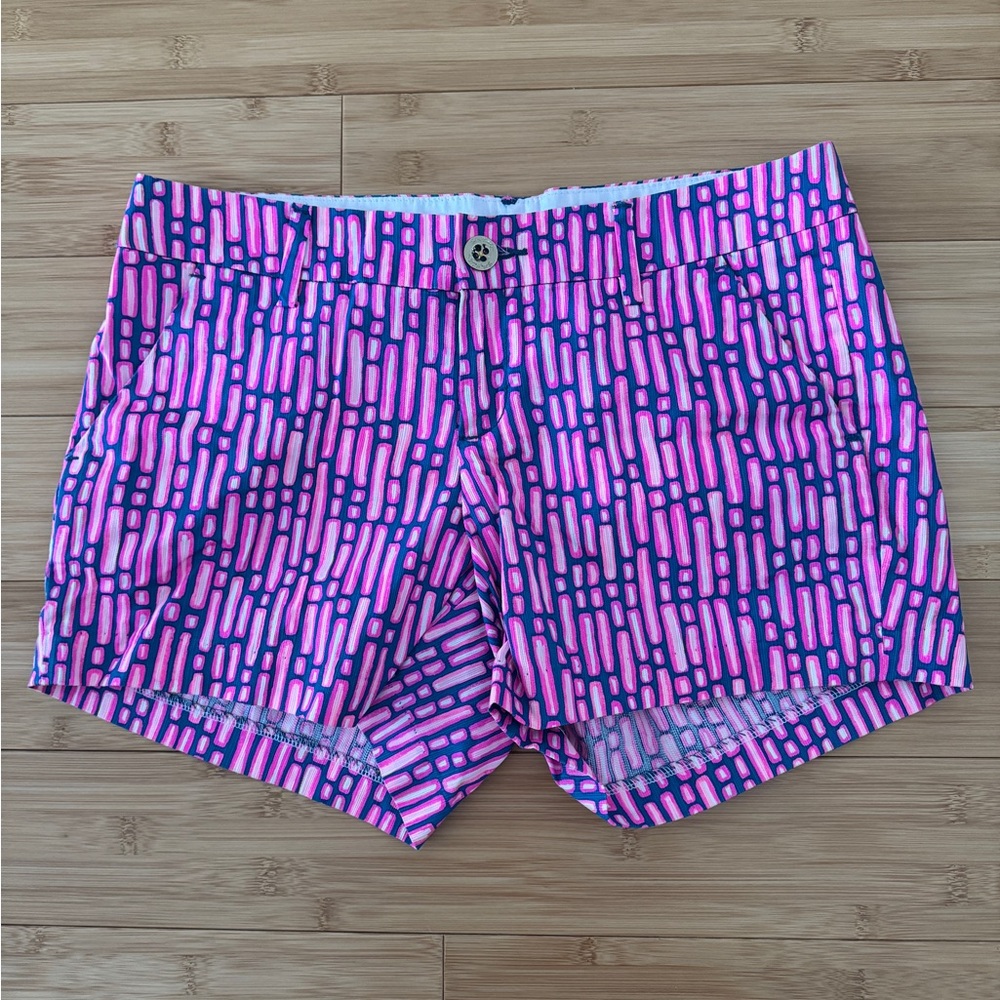 Lilly Pulitzer THE CALLAHAN SHORTS MANDEVILLA PINK SLATHOUSE STRIPE